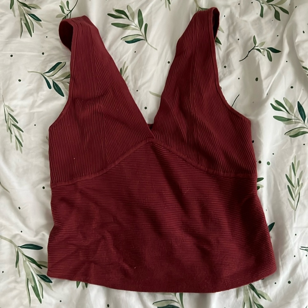 Banana Republic- Deep V-Neck Sweater Tank